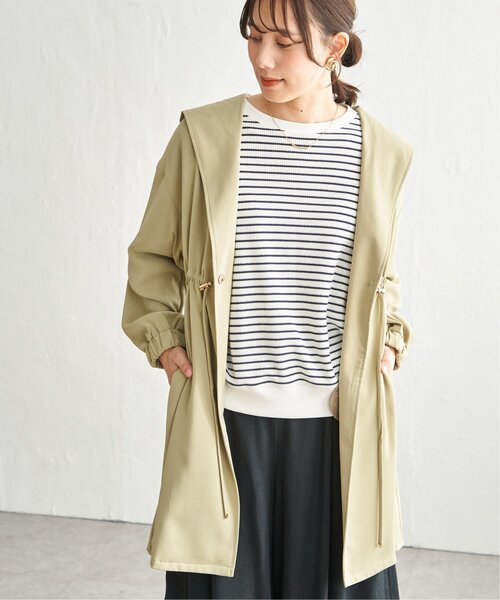 ikka(イッカ)の「UVドロストフードガウン(その他アウター・レディース・オリーブ/グレイッシュベージュ/チャコール・M/L)」の7枚目の写真