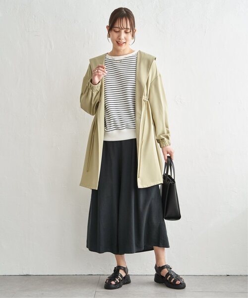 ikka(イッカ)の「UVドロストフードガウン(その他アウター・レディース・オリーブ/グレイッシュベージュ/チャコール・M/L)」の10枚目の写真