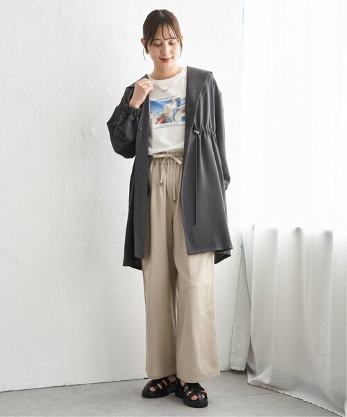 ikka(イッカ)の「UVドロストフードガウン(その他アウター・レディース・オリーブ/グレイッシュベージュ/チャコール・M/L)」の13枚目の写真