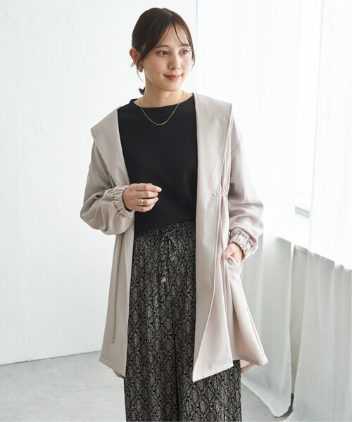 ikka(イッカ)の「UVドロストフードガウン(その他アウター・レディース・オリーブ/グレイッシュベージュ/チャコール・M/L)」の17枚目の写真