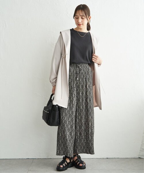 ikka(イッカ)の「UVドロストフードガウン(その他アウター・レディース・オリーブ/グレイッシュベージュ/チャコール・M/L)」の19枚目の写真