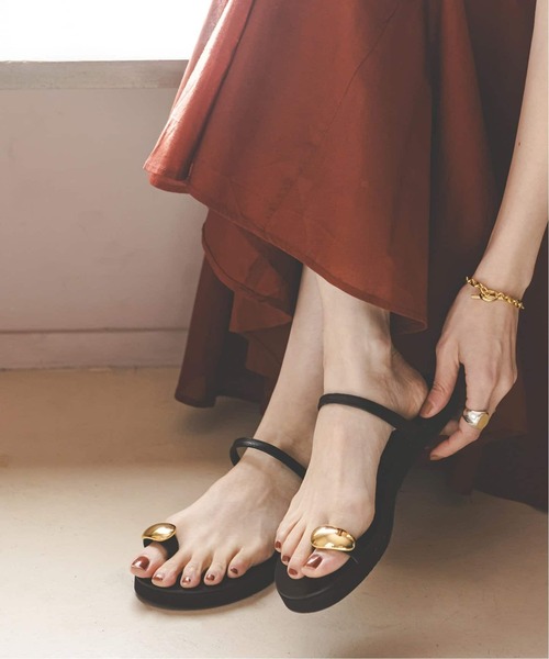 LAOCOONTE（ラオコンテ）の「《追加》LAOCOONTE/ラオコンテ リングトゥサンダル（サンダル・レディース・ブラック・36/37/38/39）」の3枚目の写真