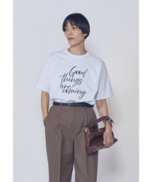 1er Arrondissement | USコットンロゴプリントTシャツ(Tシャツ/カットソー)