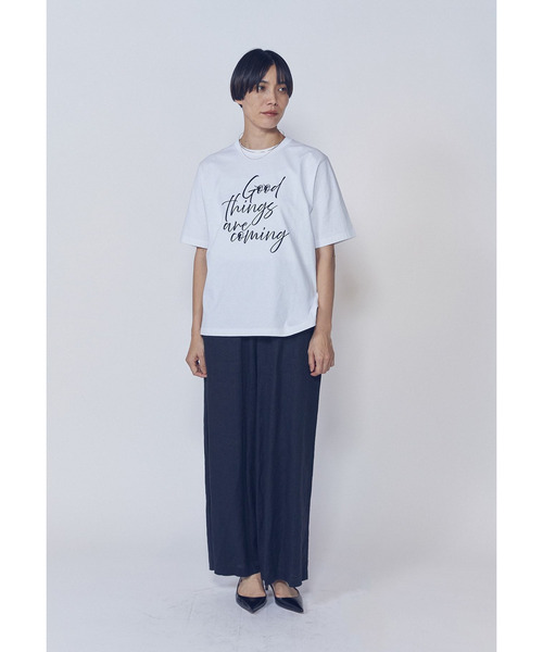 1er Arrondissement(プルミエアロンディスモン)の「USコットンロゴプリントTシャツ(Tシャツ/カットソー・レディース・ホワイト系その他3/ブラウン系その他4・FREE)」の7枚目の写真