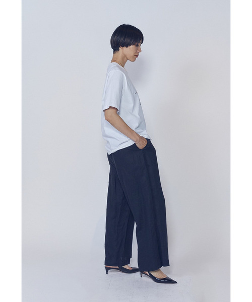 1er Arrondissement(プルミエアロンディスモン)の「USコットンロゴプリントTシャツ(Tシャツ/カットソー・レディース・ホワイト系その他3/ブラウン系その他4・FREE)」の8枚目の写真
