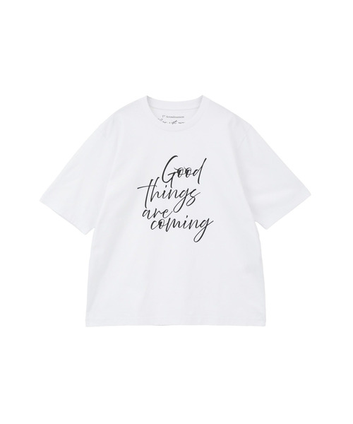 1er Arrondissement(プルミエアロンディスモン)の「USコットンロゴプリントTシャツ(Tシャツ/カットソー・レディース・ホワイト系その他3/ブラウン系その他4・FREE)」の10枚目の写真