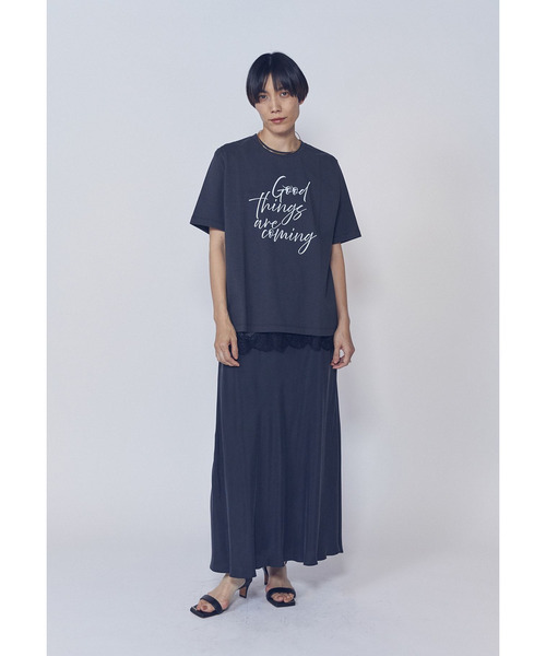 1er Arrondissement(プルミエアロンディスモン)の「USコットンロゴプリントTシャツ(Tシャツ/カットソー・レディース・ホワイト系その他3/ブラウン系その他4・FREE)」の12枚目の写真