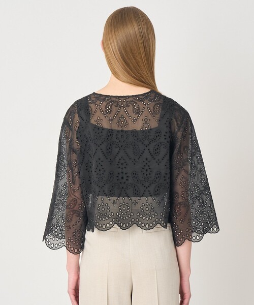 ANAYI（アナイ）の「【セットアップ対応商品】ブラウスエンブロイダリーボレロ ブラウス（その他トップス・レディース・ブラック/オフホワイト・38/36）」の15枚目の写真