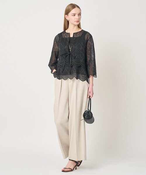 ANAYI（アナイ）の「【セットアップ対応商品】ブラウスエンブロイダリーボレロ ブラウス（その他トップス・レディース・ブラック/オフホワイト・38/36）」の16枚目の写真