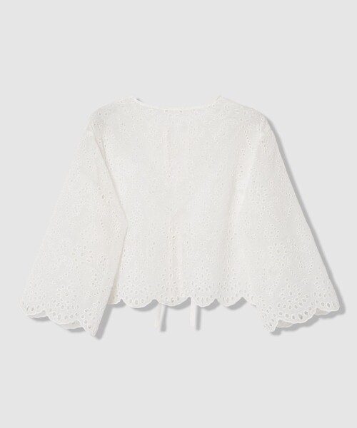 ANAYI（アナイ）の「【セットアップ対応商品】ブラウスエンブロイダリーボレロ ブラウス（その他トップス・レディース・ブラック/オフホワイト・38/36）」の4枚目の写真