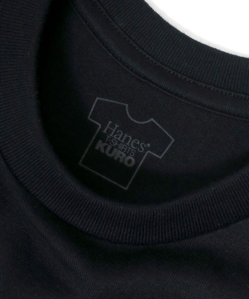 HANES（ヘインズ）の「Hanes（ヘインズ）T-SHIRTS KURO クルーネック無地Tシャツ/半袖/メンズ レディース ユニセックス（Tシャツ/カットソー・メンズ・ブラック・S/M/L/XL）」の5枚目の写真