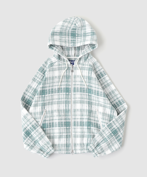 トップス BoTT Heavy Check Zip Hoodie M BoTT Heavy Check Zip Hoodie - Brown – Goodhood