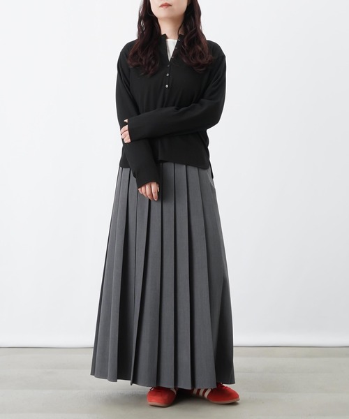 LUCA/LADY LUCK LUCA(ルカ/レディラックルカ)の「LC/LLL プリーツスカート/プリーツロングスカート(スカート・レディース・チャコールグレー/ベージュ/グレイッシュベージュ・FREE)」の10枚目の写真