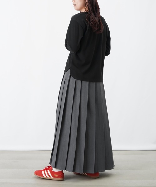 LUCA/LADY LUCK LUCA(ルカ/レディラックルカ)の「LC/LLL プリーツスカート/プリーツロングスカート(スカート・レディース・チャコールグレー/ベージュ/グレイッシュベージュ・FREE)」の7枚目の写真