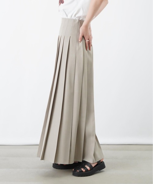 LUCA/LADY LUCK LUCA(ルカ/レディラックルカ)の「LC/LLL プリーツスカート/プリーツロングスカート(スカート・レディース・チャコールグレー/ベージュ/グレイッシュベージュ・FREE)」の20枚目の写真