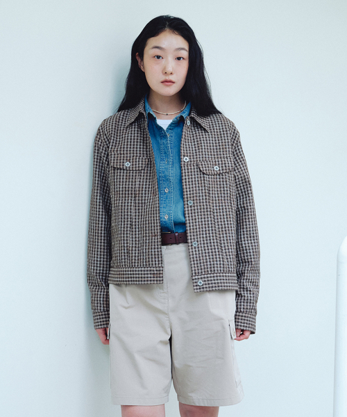UNIFORM BRIDGE(ユニフォームブリッジ)の「type-3 trucker jacket(womens) brown(デニムジャケット・レディース・その他・SMALL/MEDIUM)」の1枚目の写真