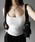 me+em select�i�~�[���Z���N�g�j�́u�y �J�b�v�t�� �z�X�N�G�A�l�b�N�X�g���b�v�X�����L���~�\�[�� �^ square neck strap slim camisole�i�L���~�\�[���j�v�b�z���C�g