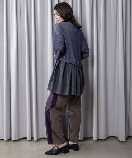 MARECHAL TERRE（マルシャルテル）の「コンビネーションジップカーディガン（カーディガン/ボレロ・レディース・ネイビー/グレー/ブラック・MEDIUM）」の6枚目の写真