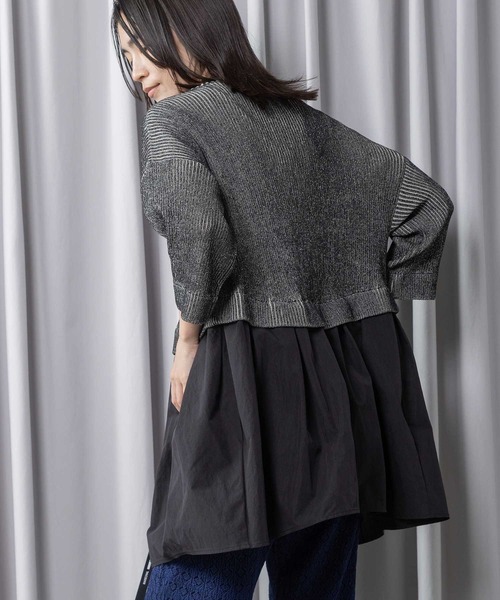 MARECHAL TERRE（マルシャルテル）の「コンビネーションジップカーディガン（カーディガン/ボレロ・レディース・ネイビー/グレー/ブラック・MEDIUM）」の11枚目の写真