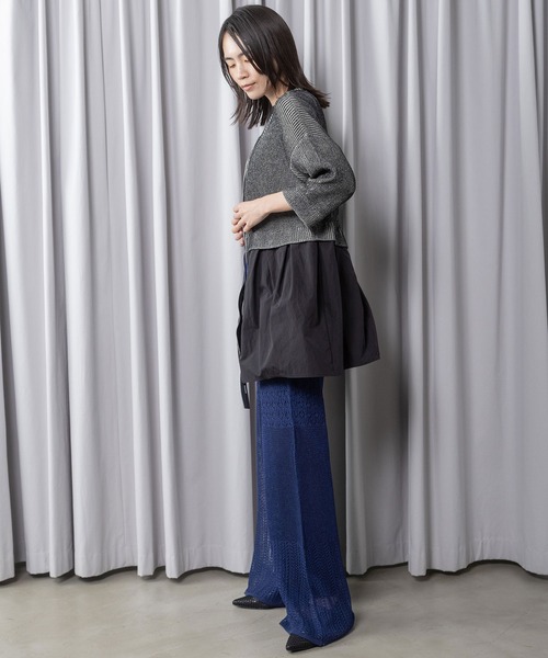 MARECHAL TERRE（マルシャルテル）の「コンビネーションジップカーディガン（カーディガン/ボレロ・レディース・ネイビー/グレー/ブラック・MEDIUM）」の13枚目の写真