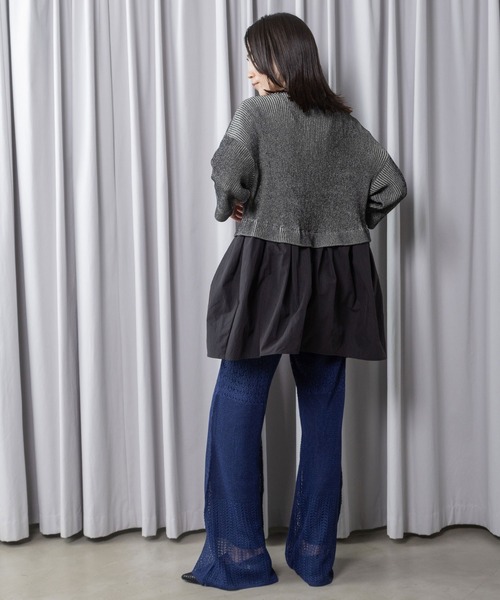 MARECHAL TERRE（マルシャルテル）の「コンビネーションジップカーディガン（カーディガン/ボレロ・レディース・ネイビー/グレー/ブラック・MEDIUM）」の12枚目の写真