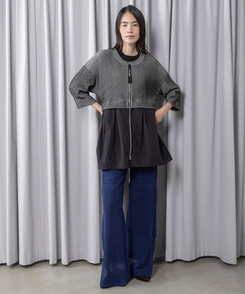 MARECHAL TERRE（マルシャルテル）の「コンビネーションジップカーディガン（カーディガン/ボレロ・レディース・ネイビー/グレー/ブラック・MEDIUM）」の14枚目の写真