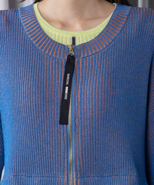 MARECHAL TERRE（マルシャルテル）の「コンビネーションジップカーディガン（カーディガン/ボレロ・レディース・ネイビー/グレー/ブラック・MEDIUM）」の15枚目の写真