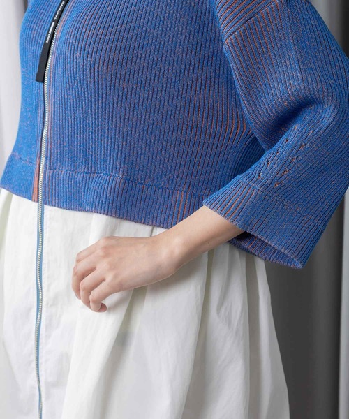MARECHAL TERRE（マルシャルテル）の「コンビネーションジップカーディガン（カーディガン/ボレロ・レディース・ネイビー/グレー/ブラック・MEDIUM）」の17枚目の写真