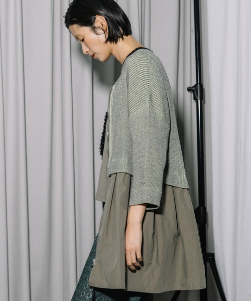 MARECHAL TERRE（マルシャルテル）の「コンビネーションジップカーディガン（カーディガン/ボレロ・レディース・ネイビー/グレー/ブラック・MEDIUM）」の20枚目の写真