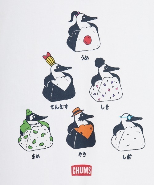 CHUMS（チャムス）の「【WEB限定】[CHUMS/チャムス] BOOBY ONIGIRI FRIENDS バックプリントTシャツ（Tシャツ/カットソー・レディース・ブラック/グレイッシュベージュ/ネイビー/ホワイト・M/L/XL）」の14枚目の写真