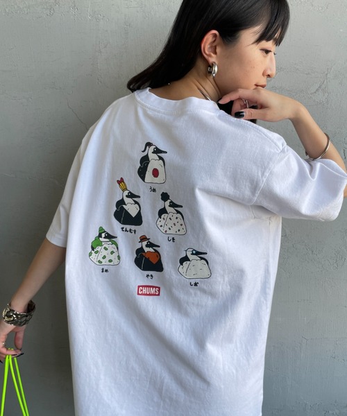 CHUMS（チャムス）の「【WEB限定】[CHUMS/チャムス] BOOBY ONIGIRI FRIENDS バックプリントTシャツ（Tシャツ/カットソー・レディース・ブラック/グレイッシュベージュ/ネイビー/ホワイト・M/L/XL）」の17枚目の写真
