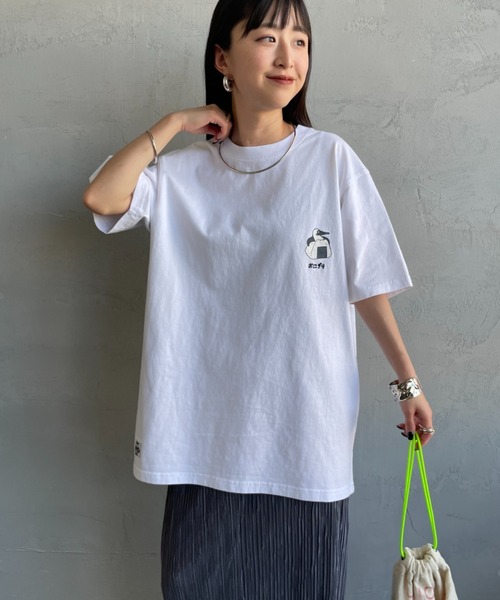 CHUMS（チャムス）の「【WEB限定】[CHUMS/チャムス] BOOBY ONIGIRI FRIENDS バックプリントTシャツ（Tシャツ/カットソー・レディース・ブラック/グレイッシュベージュ/ネイビー/ホワイト・M/L/XL）」の16枚目の写真
