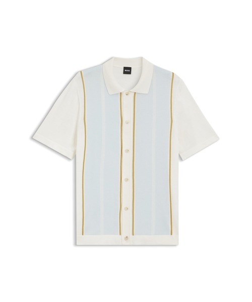 BOSS（ボス）の「カラーブロック カーディガン ウイングカラー（カーディガン/ボレロ・メンズ・ホワイト・XL/L/XXL/M/S）」の5枚目の写真