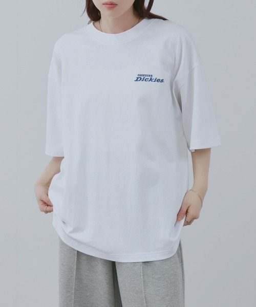 Dickies(ディッキーズ)の「【GENUINE Dickies/ ジェニュインデッキーズ】デニムアップリケTシャツ(Tシャツ/カットソー・メンズ・ブラック/ホワイト・M/L/XL)」の3枚目の写真