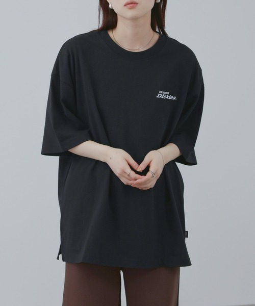 Dickies(ディッキーズ)の「【GENUINE Dickies/ ジェニュインデッキーズ】デニムアップリケTシャツ(Tシャツ/カットソー・メンズ・ブラック/ホワイト・M/L/XL)」の8枚目の写真