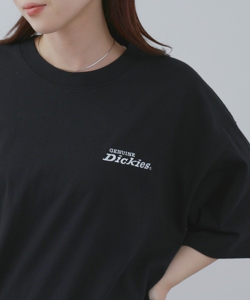 Dickies(ディッキーズ)の「【GENUINE Dickies/ ジェニュインデッキーズ】デニムアップリケTシャツ(Tシャツ/カットソー・メンズ・ブラック/ホワイト・M/L/XL)」の9枚目の写真