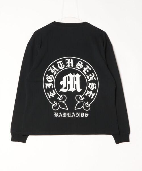 En serio TOKYO(エンソリオトーキョー)の「【SIDEWAYSTANCE】ボトムアーチロゴ長袖Tシャツ 70514(Tシャツ/カットソー・メンズ・ブルー/ブラック/ホワイト・MEDIUM/LARGE/SMALL/X-LARGE)」の4枚目の写真
