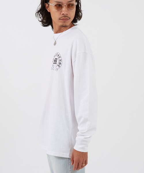 En serio TOKYO(エンソリオトーキョー)の「【SIDEWAYSTANCE】ボトムアーチロゴ長袖Tシャツ 70514(Tシャツ/カットソー・メンズ・ブルー/ブラック/ホワイト・MEDIUM/LARGE/SMALL/X-LARGE)」の22枚目の写真