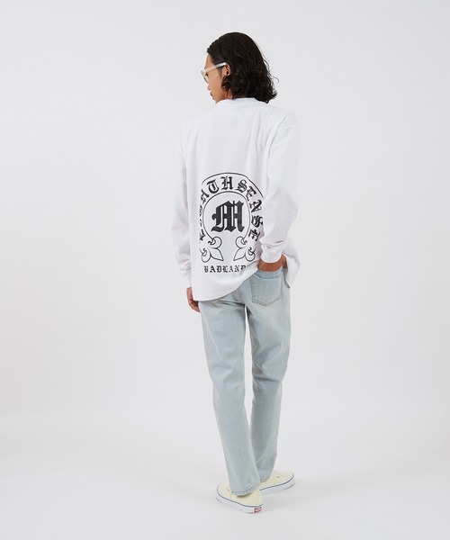 En serio TOKYO(エンソリオトーキョー)の「【SIDEWAYSTANCE】ボトムアーチロゴ長袖Tシャツ 70514(Tシャツ/カットソー・メンズ・ブルー/ブラック/ホワイト・MEDIUM/LARGE/SMALL/X-LARGE)」の19枚目の写真