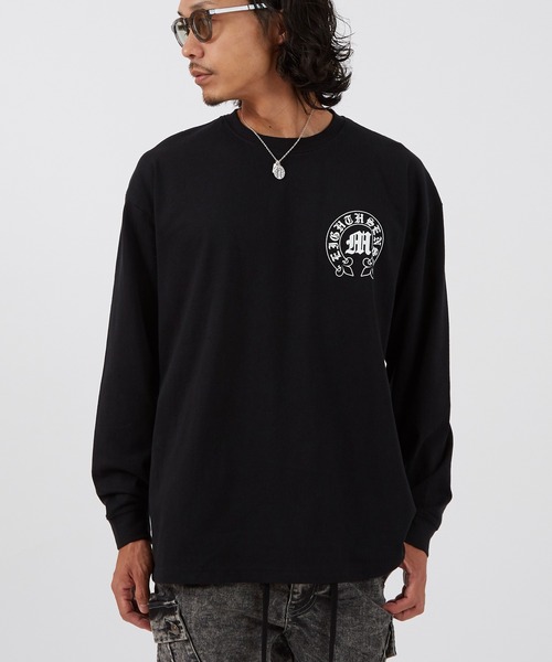 En serio TOKYO(エンソリオトーキョー)の「【SIDEWAYSTANCE】ボトムアーチロゴ長袖Tシャツ 70514(Tシャツ/カットソー・メンズ・ブルー/ブラック/ホワイト・MEDIUM/LARGE/SMALL/X-LARGE)」の18枚目の写真