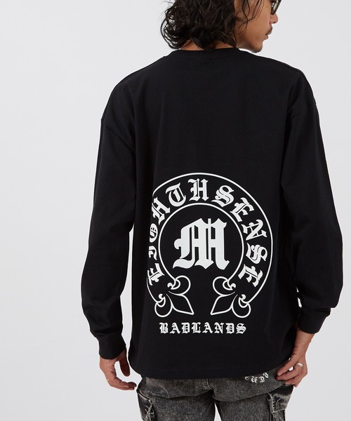 En serio TOKYO(エンソリオトーキョー)の「【SIDEWAYSTANCE】ボトムアーチロゴ長袖Tシャツ 70514(Tシャツ/カットソー・メンズ・ブルー/ブラック/ホワイト・MEDIUM/LARGE/SMALL/X-LARGE)」の16枚目の写真