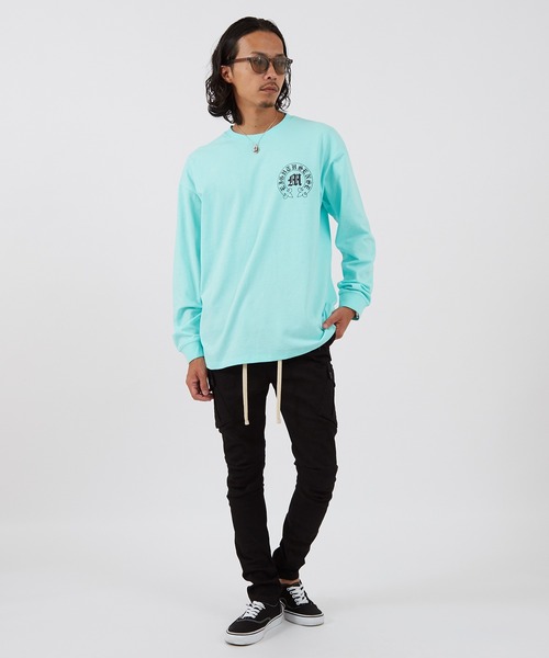 En serio TOKYO(エンソリオトーキョー)の「【SIDEWAYSTANCE】ボトムアーチロゴ長袖Tシャツ 70514(Tシャツ/カットソー・メンズ・ブルー/ブラック/ホワイト・MEDIUM/LARGE/SMALL/X-LARGE)」の10枚目の写真