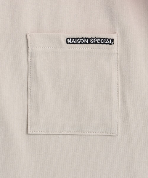 MAISON SPECIAL(メゾンスペシャル)の「Sheer Layered T-Shirt/シアーレイヤードTシャツ(Tシャツ/カットソー・レディース・ピンク/ミント/ブラック・FREE)」の6枚目の写真