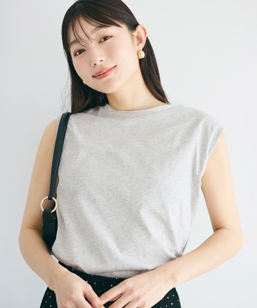 coca(coca)(コカ)の「COTTON from the U.S.ノースリーブシャツ(Tシャツ/カットソー・レディース・グレー/ブラック/ホワイト・XL/S/M/L)」の3枚目の写真