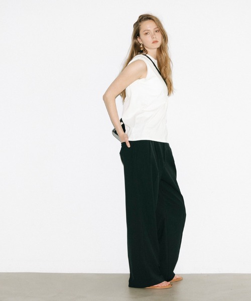 coca(coca)(コカ)の「COTTON from the U.S.ノースリーブシャツ(Tシャツ/カットソー・レディース・グレー/ブラック/ホワイト・XL/S/M/L)」の8枚目の写真