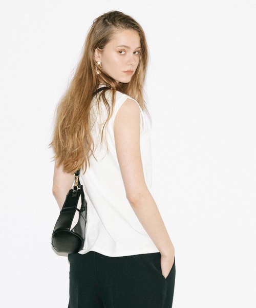 coca(coca)(コカ)の「COTTON from the U.S.ノースリーブシャツ(Tシャツ/カットソー・レディース・グレー/ブラック/ホワイト・XL/S/M/L)」の9枚目の写真