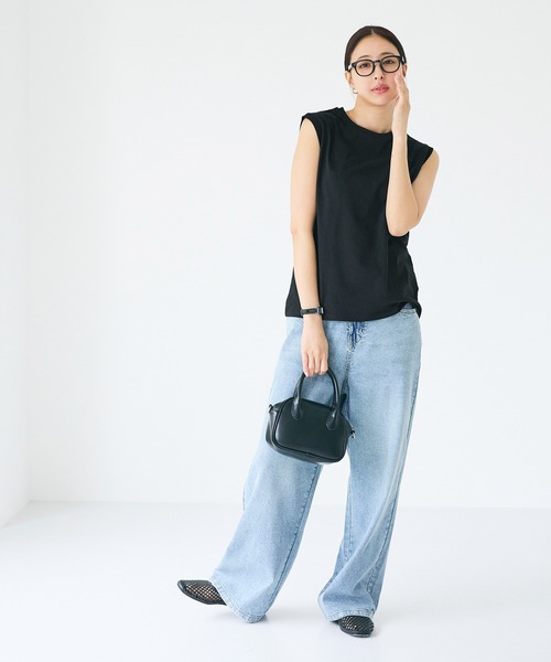 coca(coca)(コカ)の「COTTON from the U.S.ノースリーブシャツ(Tシャツ/カットソー・レディース・グレー/ブラック/ホワイト・XL/S/M/L)」の10枚目の写真