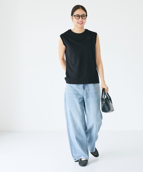 coca(coca)(コカ)の「COTTON from the U.S.ノースリーブシャツ(Tシャツ/カットソー・レディース・グレー/ブラック/ホワイト・XL/S/M/L)」の12枚目の写真