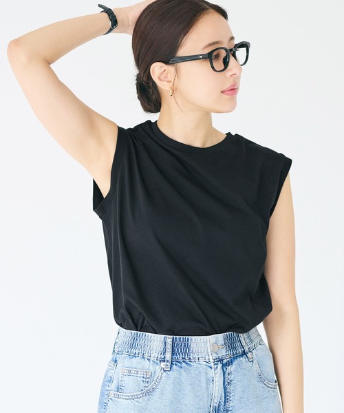 coca(coca)(コカ)の「COTTON from the U.S.ノースリーブシャツ(Tシャツ/カットソー・レディース・グレー/ブラック/ホワイト・XL/S/M/L)」の14枚目の写真