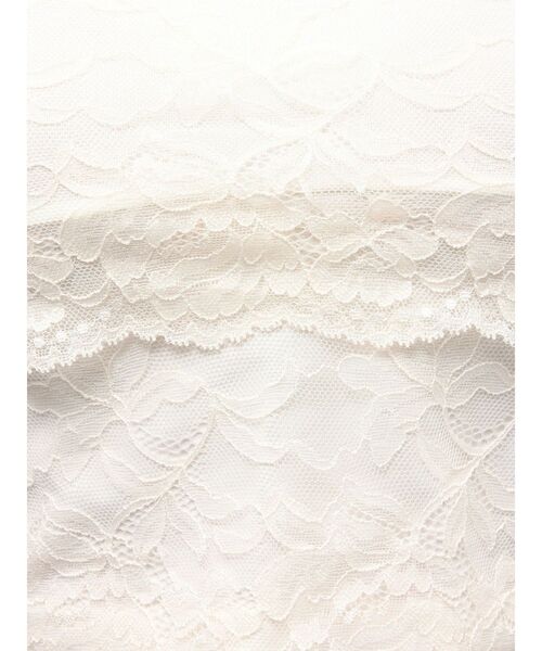 MERCURYDUO(マーキュリーデュオ)の「【MERCURYDUO×AMPHI】カップ付きレースベアトップ(Tシャツ/カットソー・レディース・オフホワイト/ミント/ブラック・FREE)」の6枚目の写真